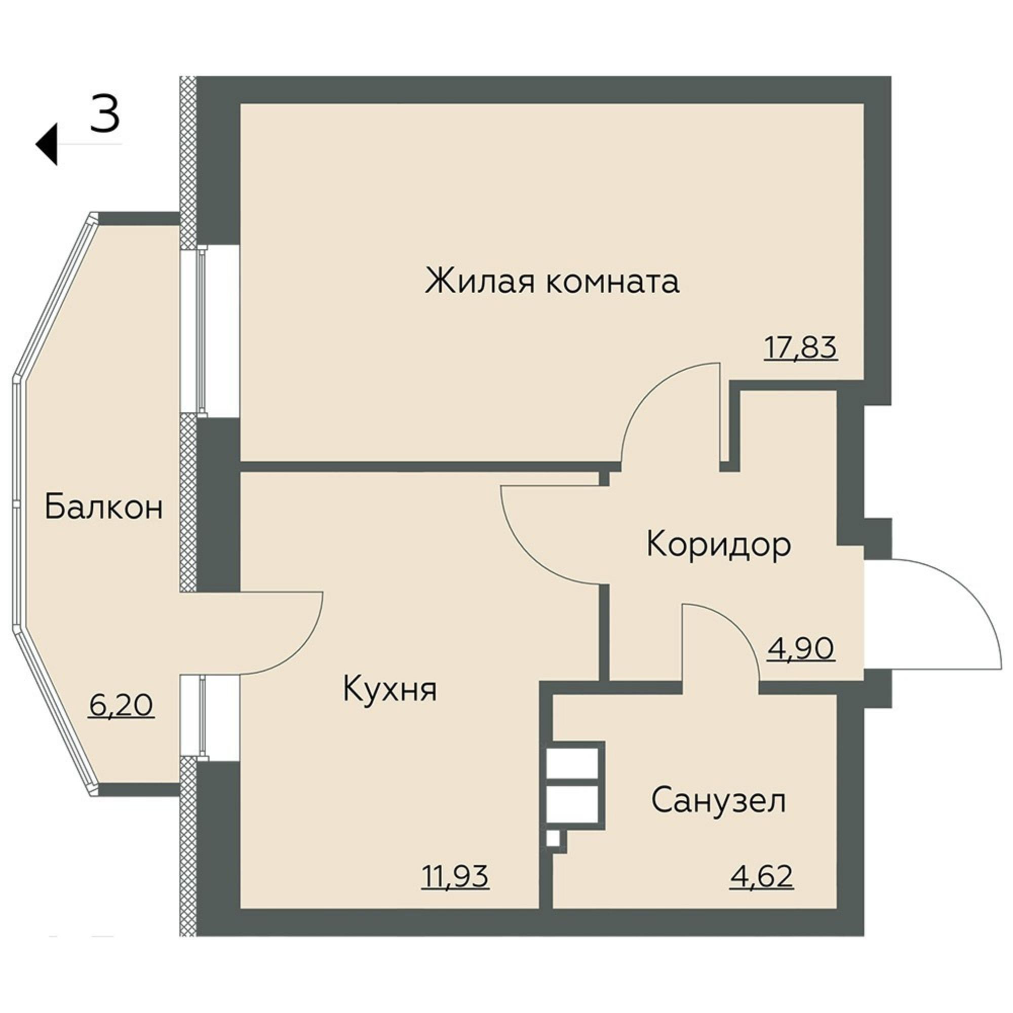 Купить квартиру за 6 114 150 рублей на Ногина улица, 8