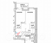 3-комн, 70.6 кв м, этаж 5/12 Самарская улица, 3к3