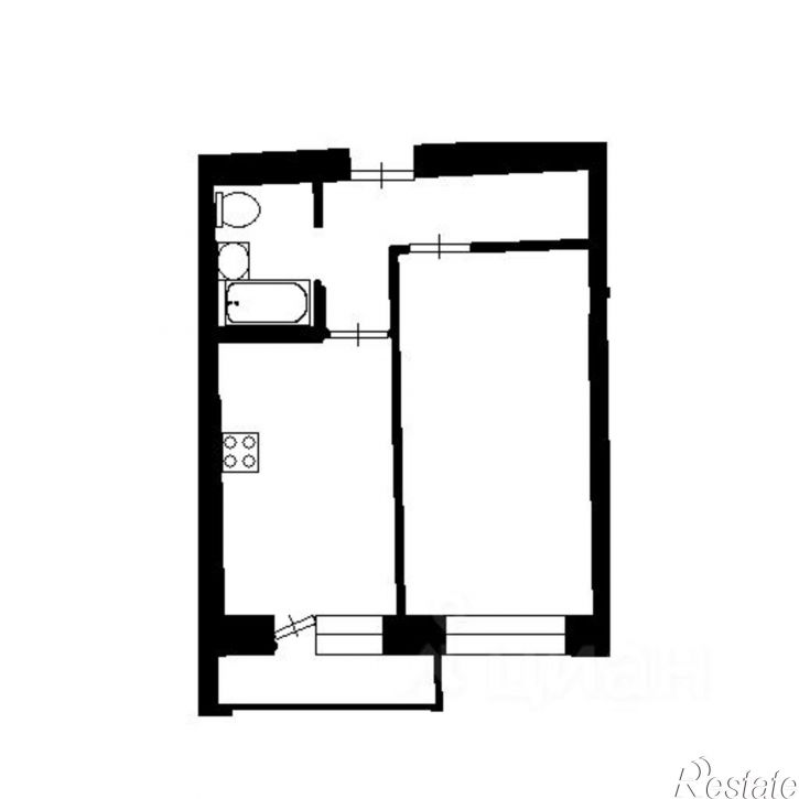 1-комн квартира 24-й км Московского шоссе, 9 с4,  д. 9 с4
