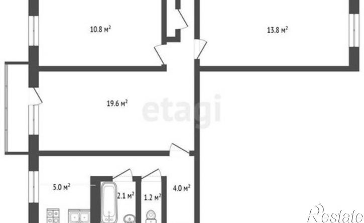 3-комн квартира проспект Кирова, 254,  д. 254