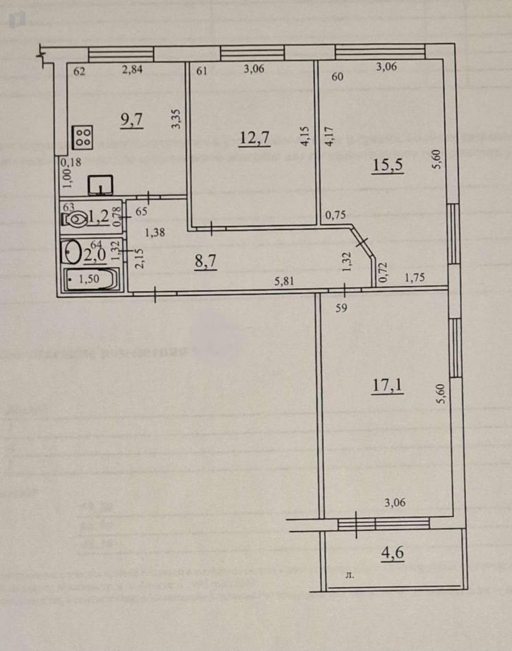 3-комн квартира Владимирская улица, 42