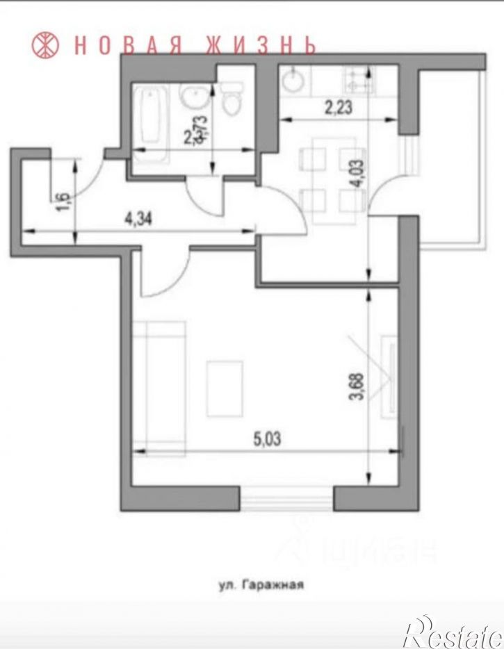 1-комн квартира Съездовская улица, 11,  д. 11