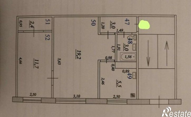2-комн квартира ул Аэродромная, 74,  д. 74