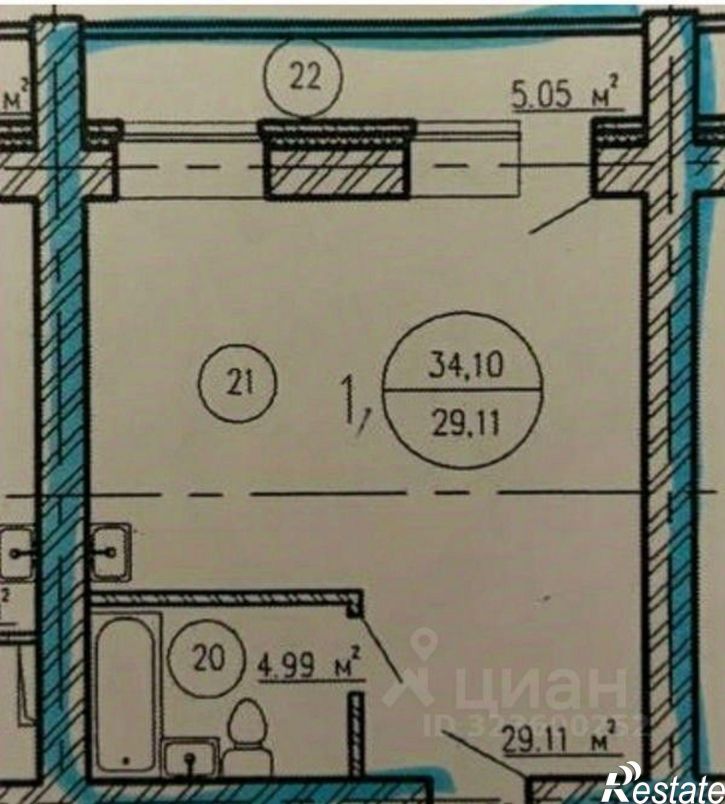 1-комн квартира 5-я просека, 129,  д. 129