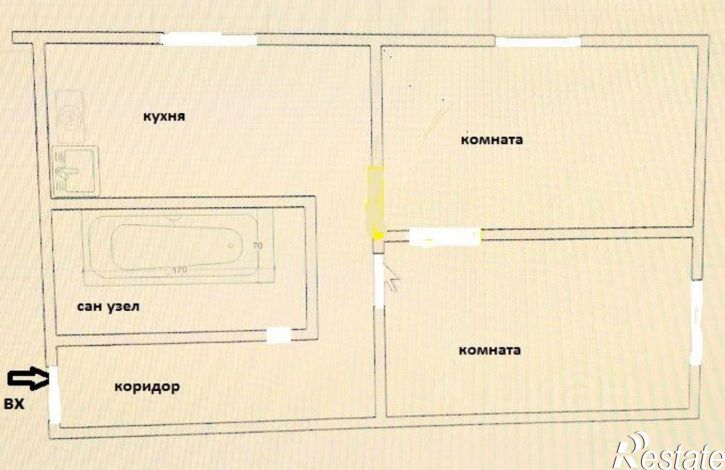1-комн квартира Физкультурная улица, 136,  д. 136