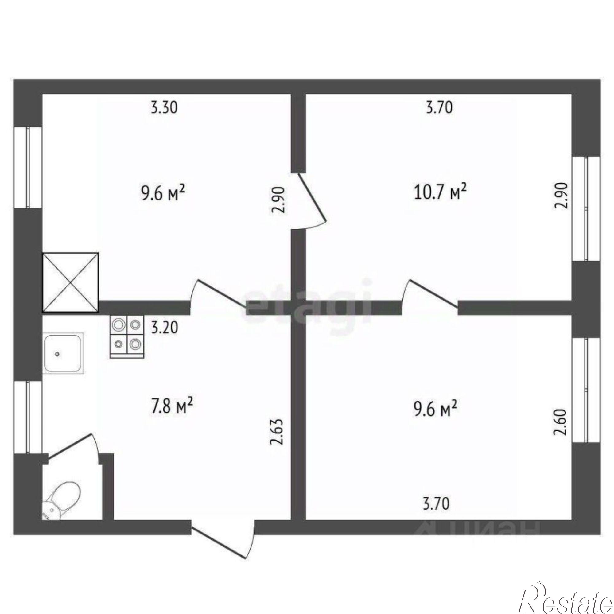 Купить квартиру за 4 900 000 рублей на ул Фрунзе, 126