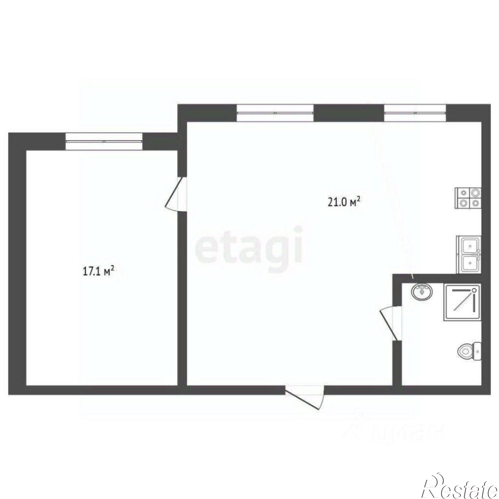 Купить квартиру за 6 600 000 рублей на просека 9-я, 21 1