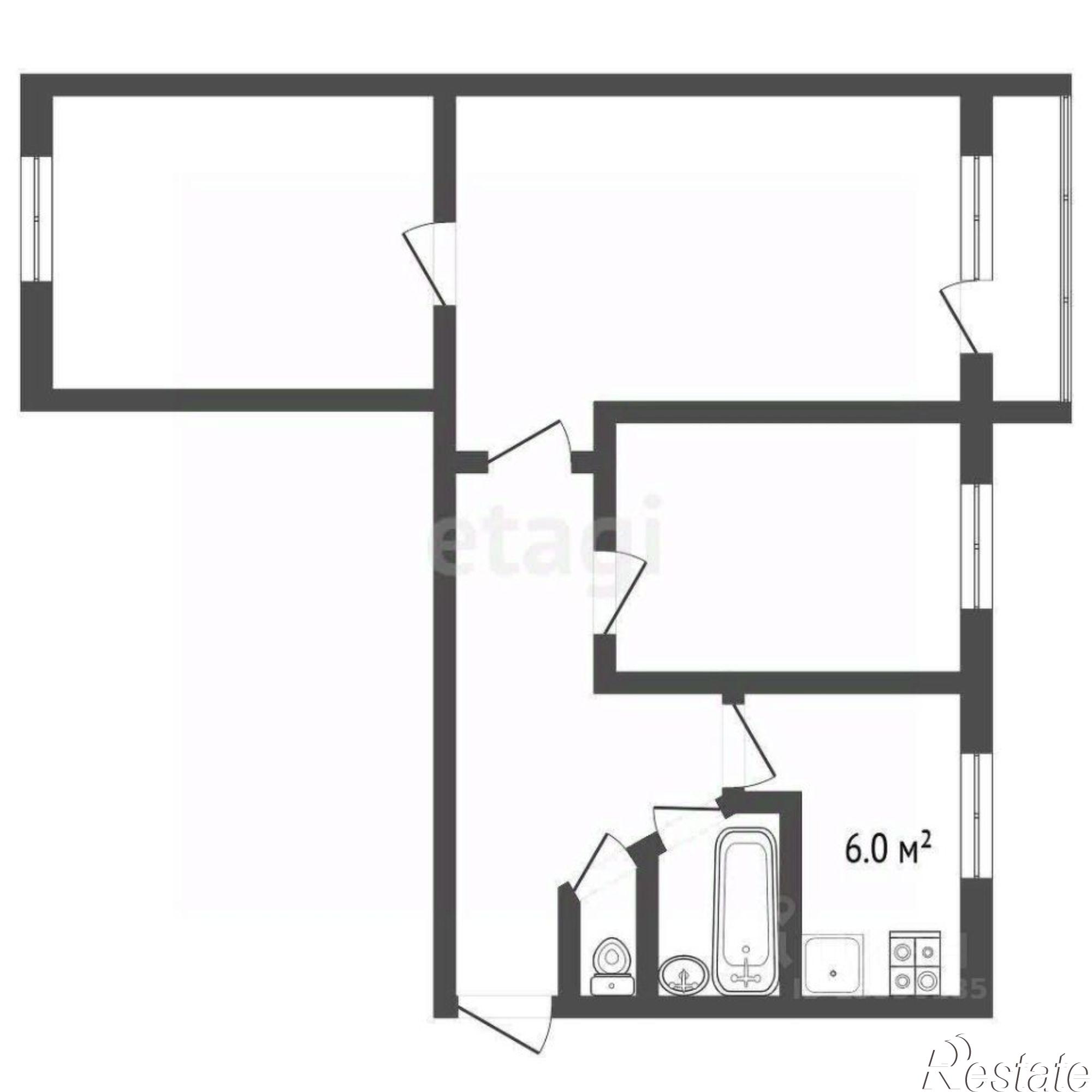 Купить квартиру за 4 600 000 рублей на проспект Карла Маркса, 440