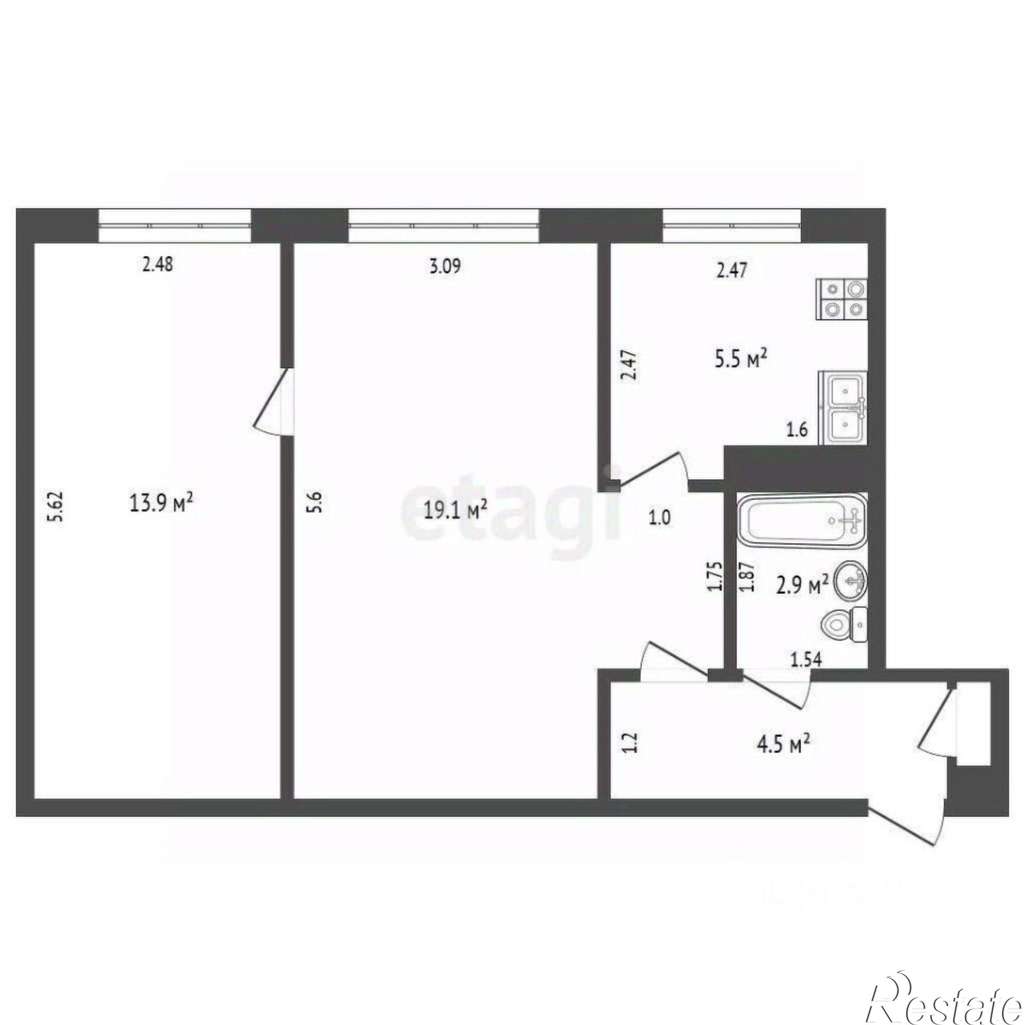 Купить квартиру за 5 100 000 рублей на Воронежская улица, 186