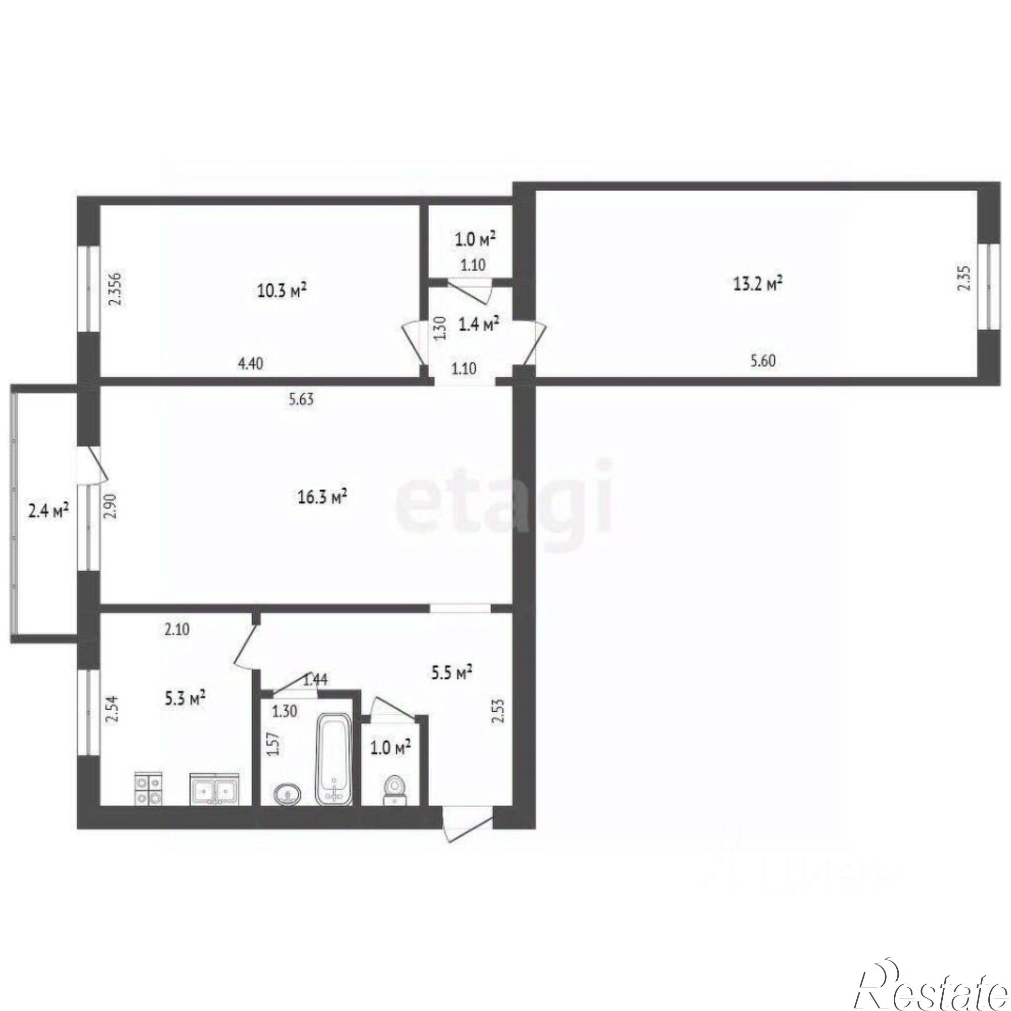 Купить квартиру за 7 450 000 рублей на ул Галактионовская, 187