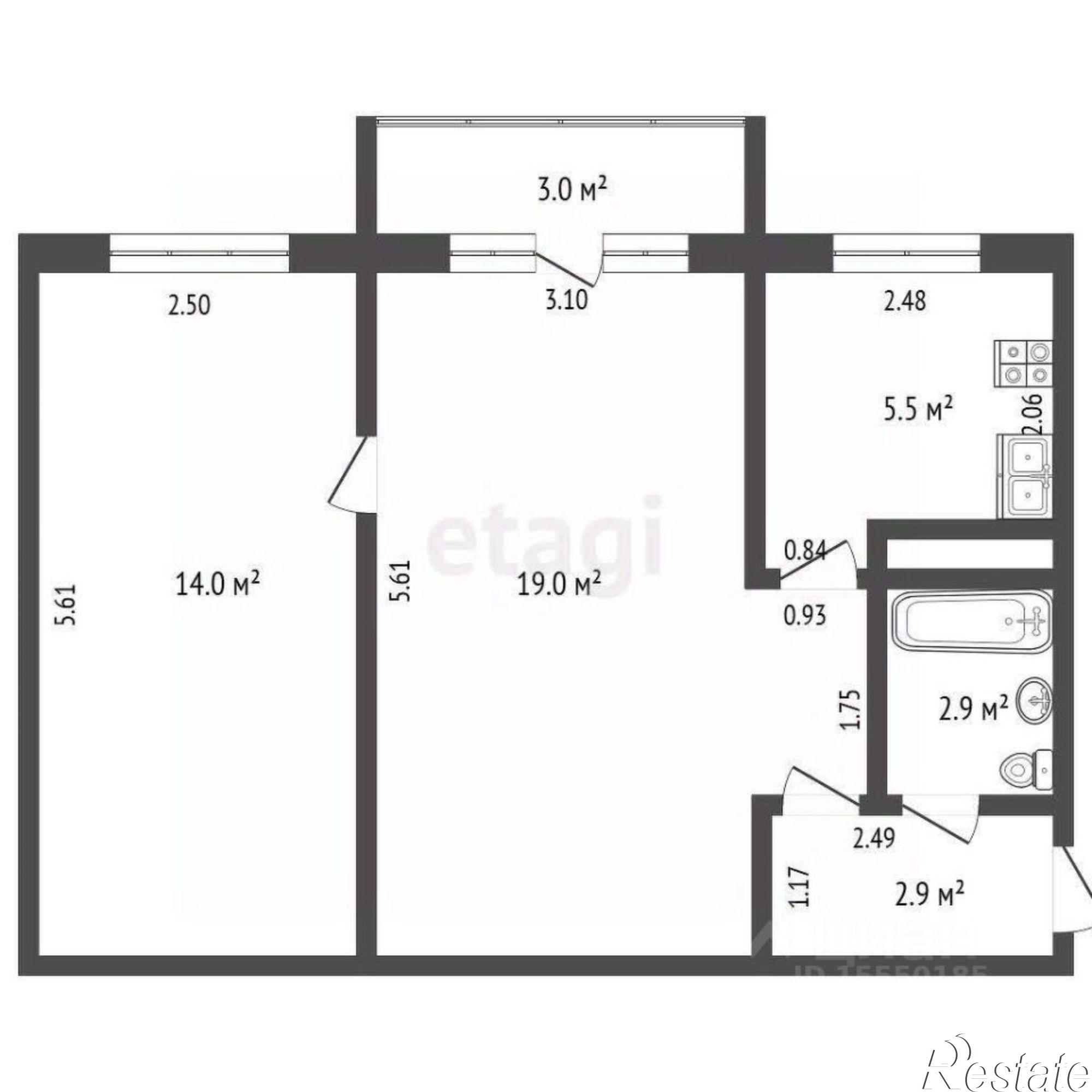 Купить квартиру за 4 150 000 рублей на ул Авроры, 112