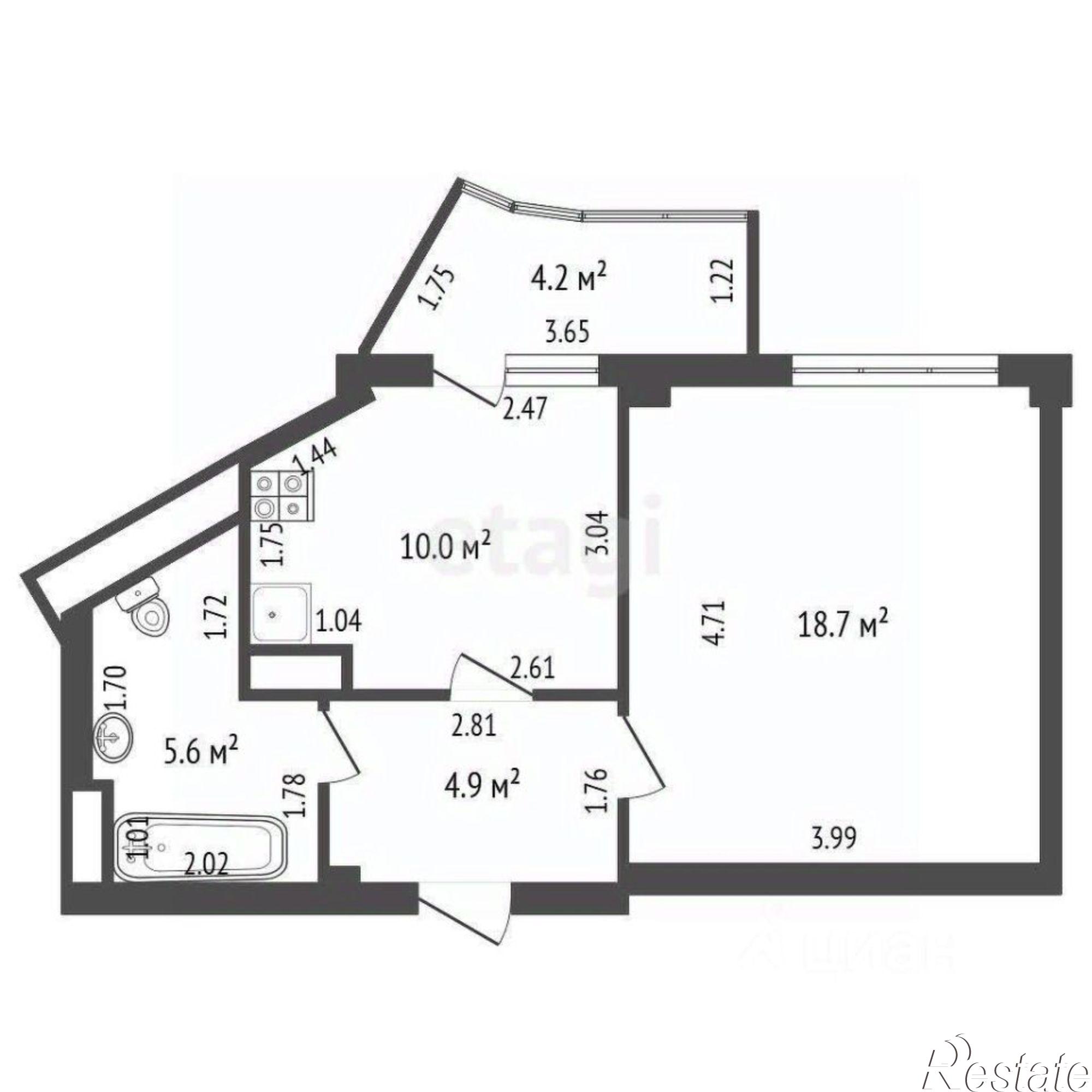 Купить квартиру за 6 480 000 рублей на ул Солнечная, 4