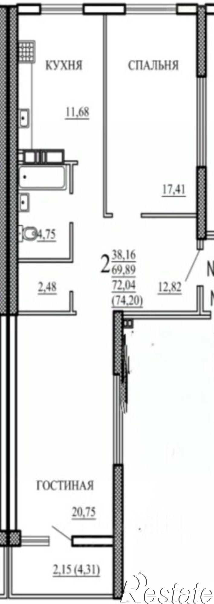 Купить квартиру за 5 250 000 рублей на ул Белорусская, 18