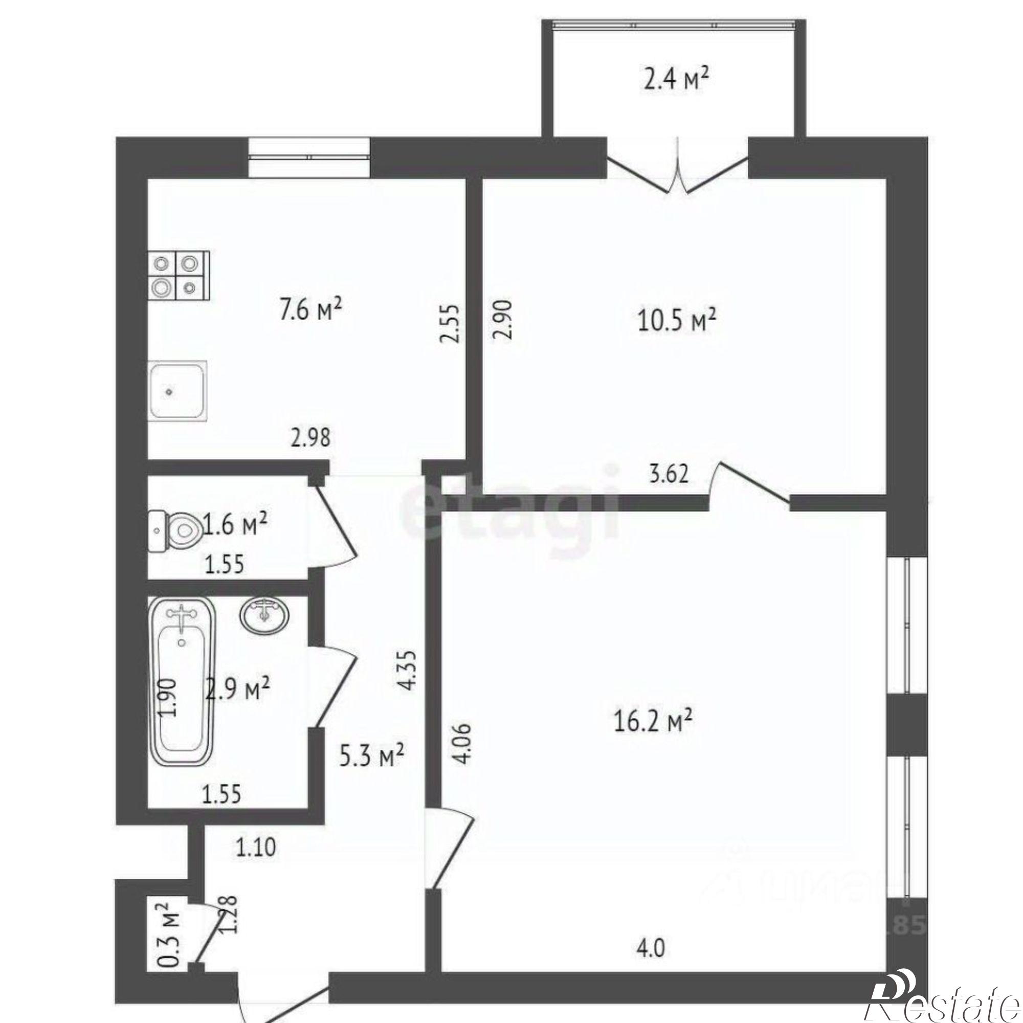 Купить квартиру за 4 000 000 рублей на ул Парадная, 3