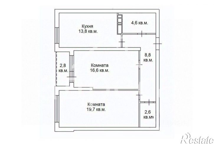 2-комн квартира улица Советской Армии, 91,  д. 91