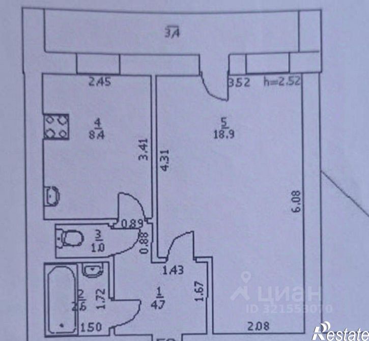 1-комн квартира ул Демократическая, 28а,  д. 28а