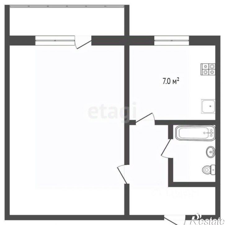 1-комн квартира 5-й кв-л, 5,  д. 5