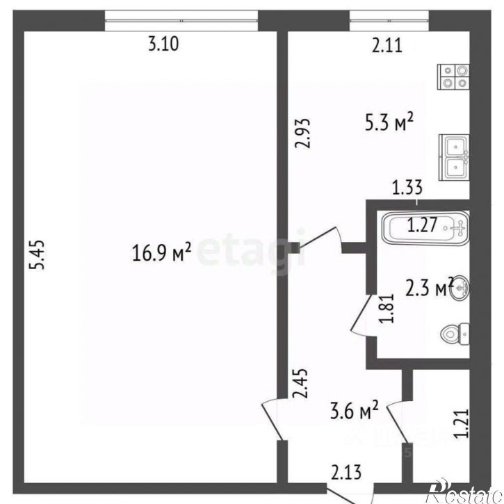 1-комн квартира Заводское шоссе, 57,  д. 57
