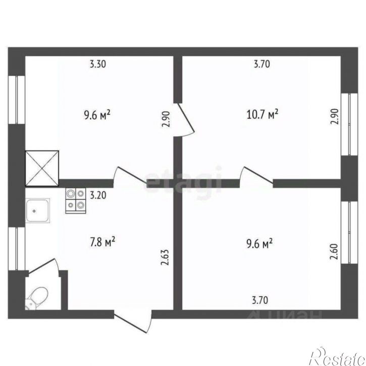 3-комн квартира ул Фрунзе, 126,  д. 126