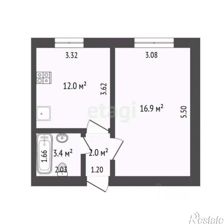 1-комн квартира ул Дзержинского, 13,  д. 13