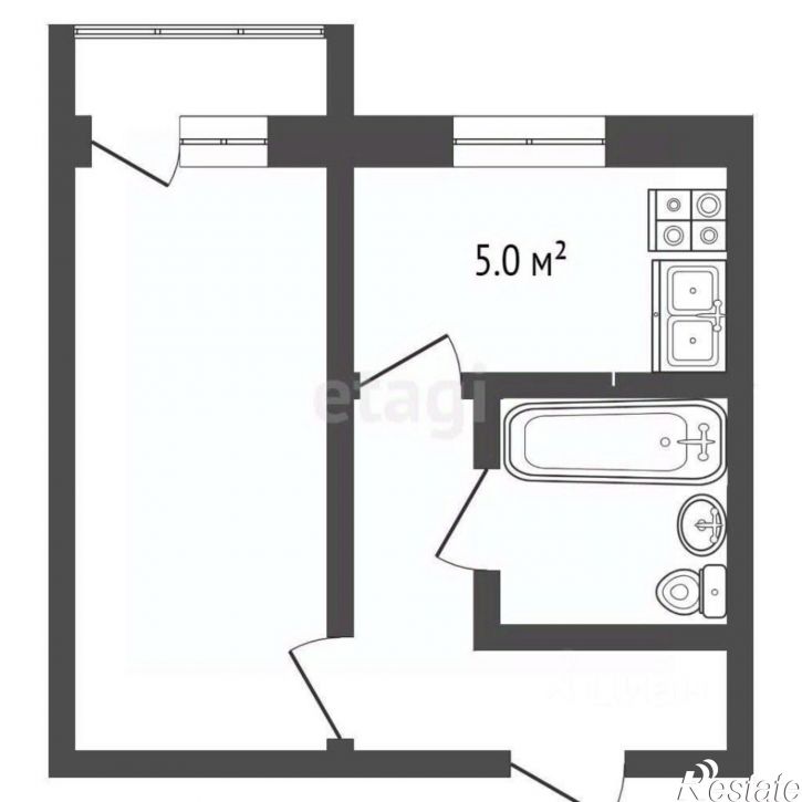 1-комн квартира Белорусская улица, 95,  д. 95
