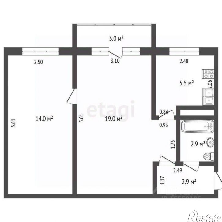 2-комн квартира ул Авроры, 112,  д. 112