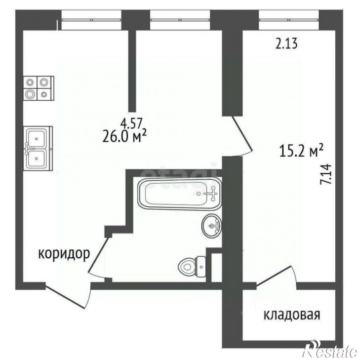 2-комн квартира Некрасовская улица, 30,  д. 30
