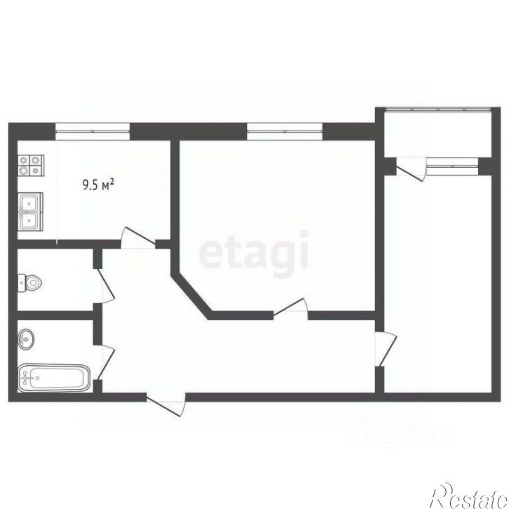 2-комн квартира улица Гастелло, 14,  д. 14