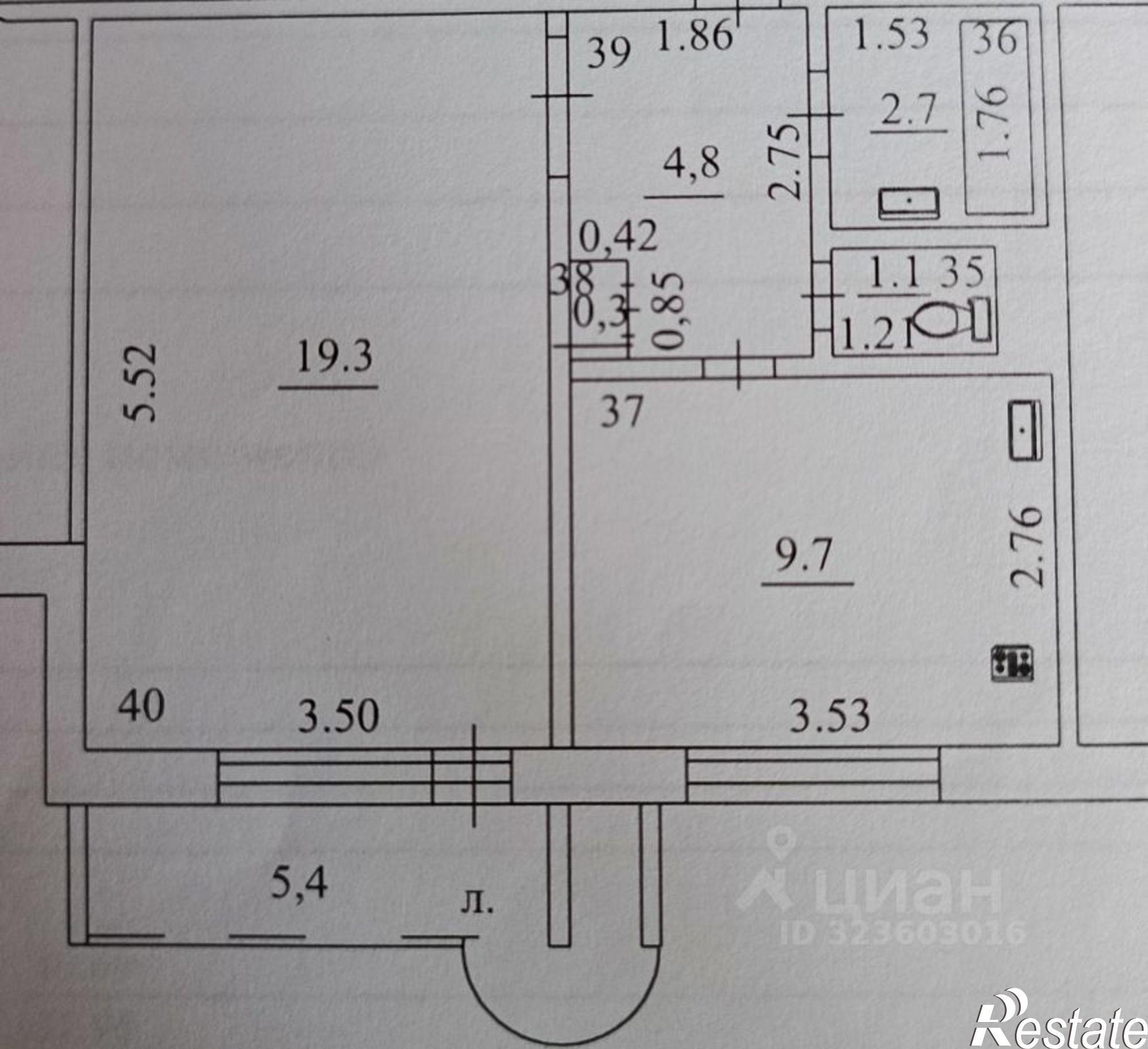 Купить квартиру за 2 250 000 рублей на ул Липяговская, 8