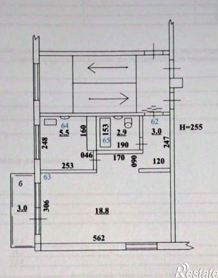 1-комн квартира ул Партизанская, 40,  д. 40
