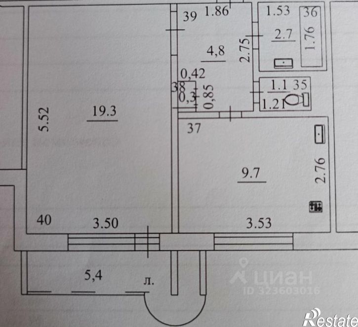 1-комн квартира ул Липяговская, 8,  д. 8