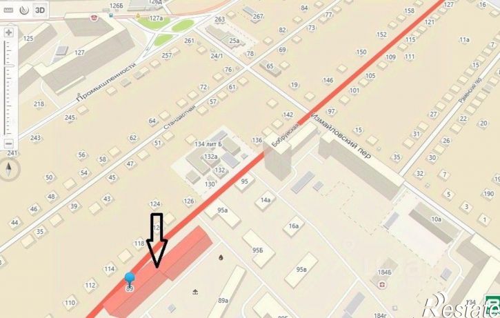 Помещение свободного назначения Бобруйская улица, 89,  д. 89