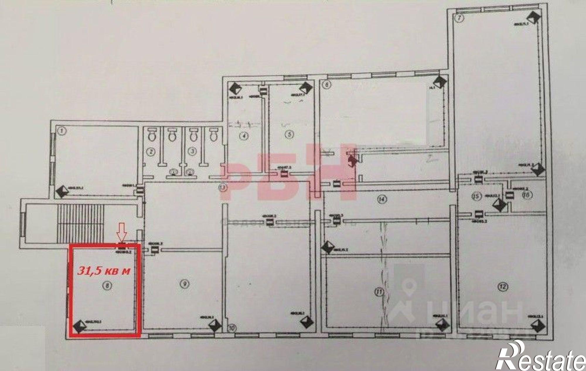 Сдать офис, помещение под офис за 18 600 рублей на улица 22-го Партсъезда, 1Б