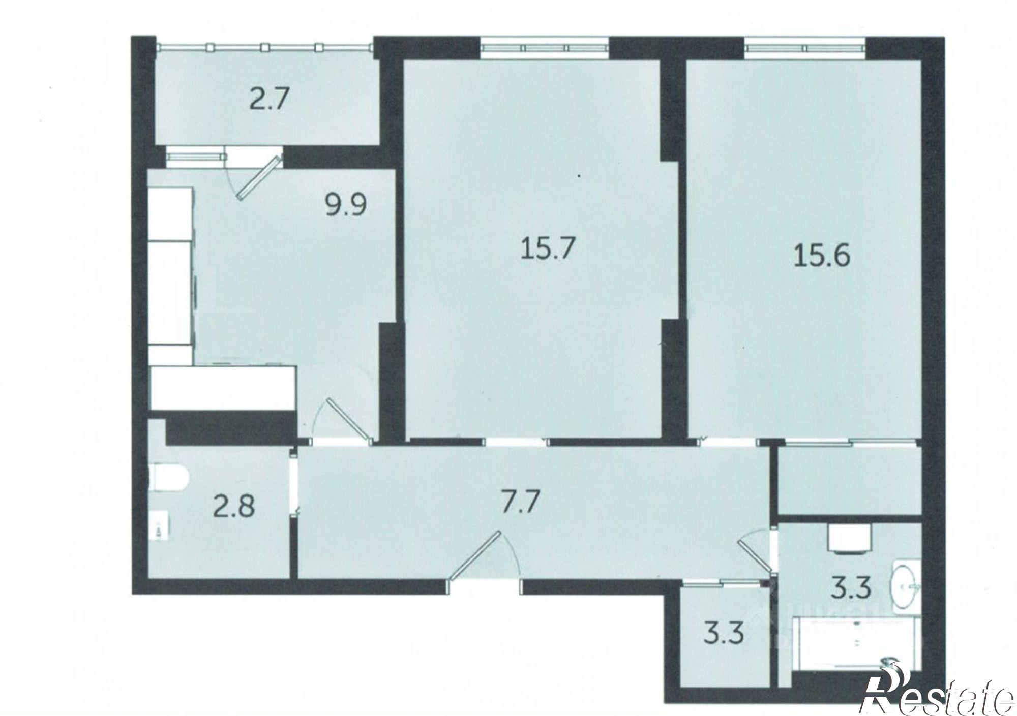 Купить квартиру за 6 150 000 рублей на Южное шоссе, 7