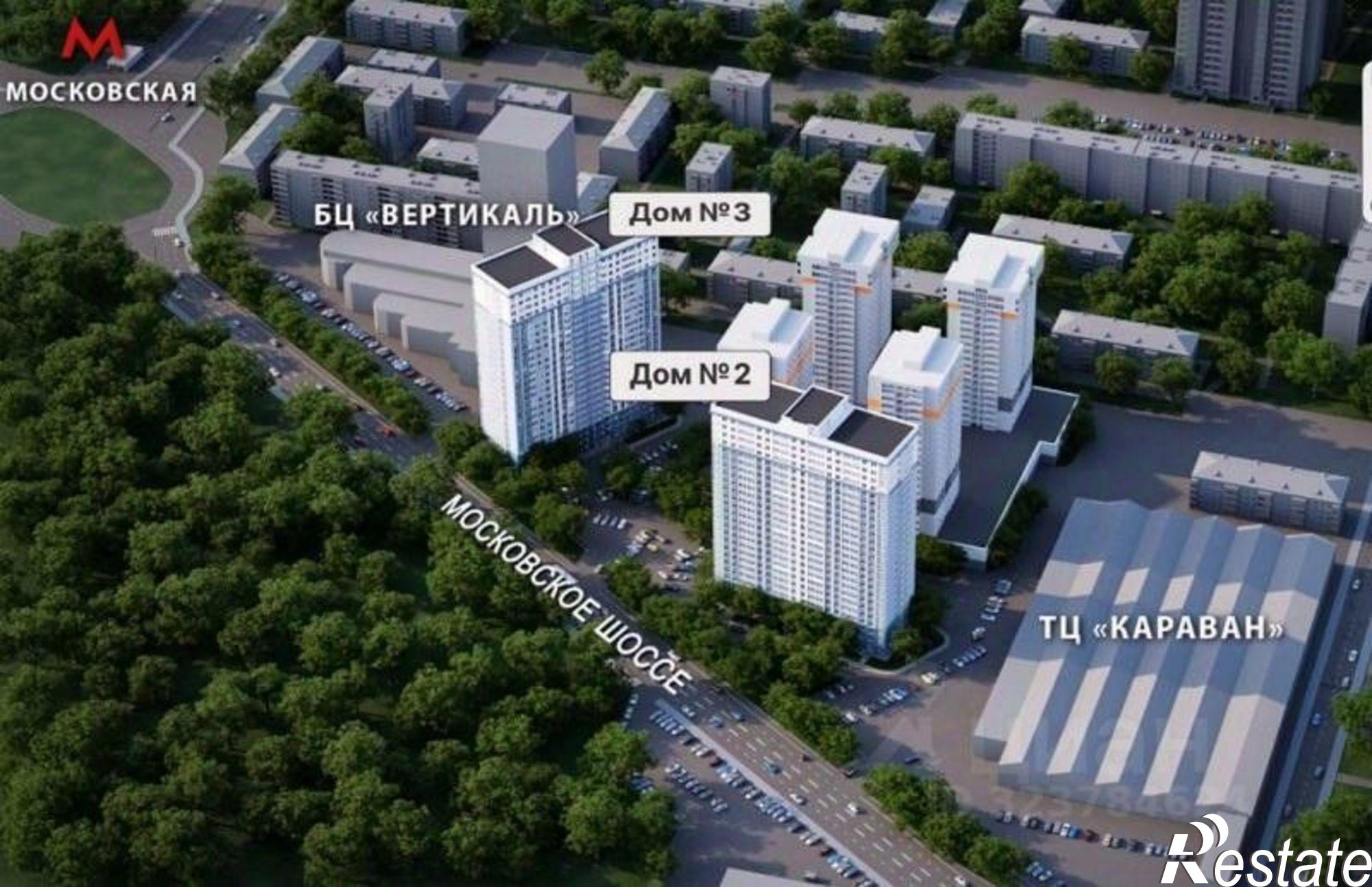 Купить квартиру за 7 400 000 рублей на Московское шоссе, 3