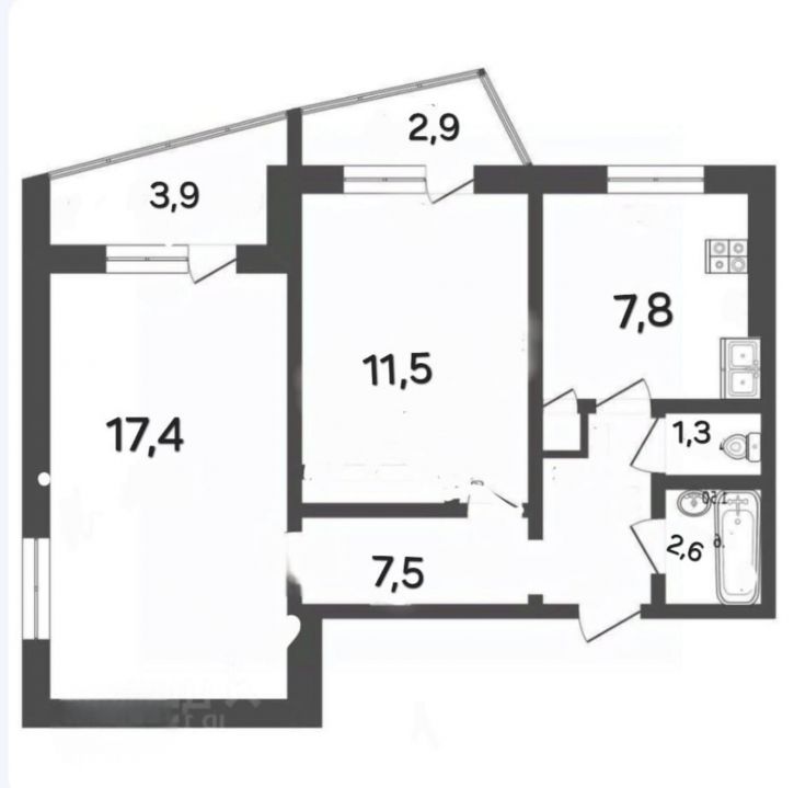 2-комн квартира Пензенская улица, 69