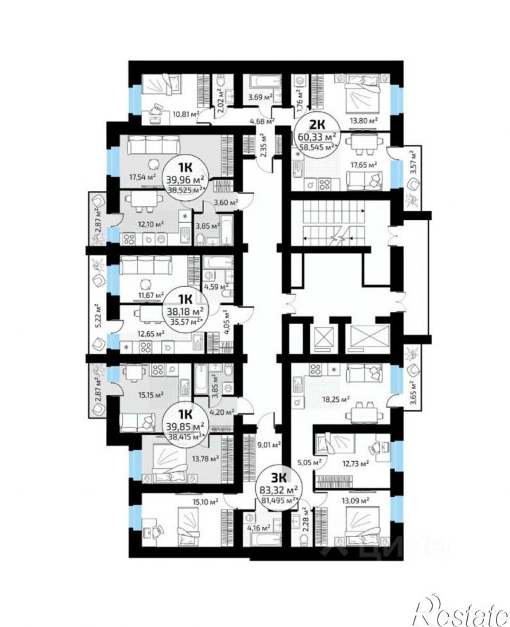 1-комн квартира в новом доме Самара, Красноглинский