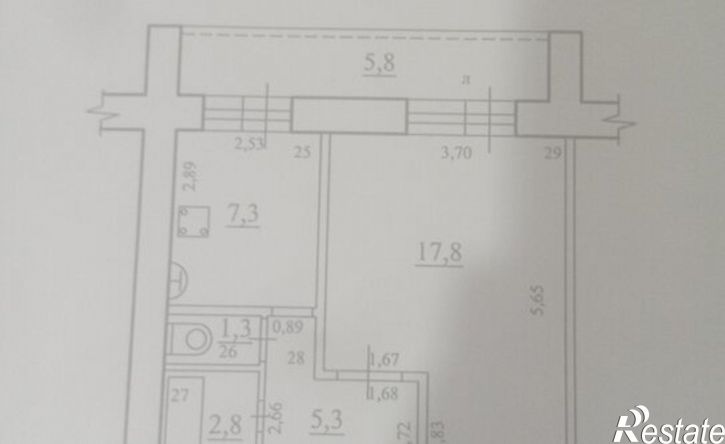 1-комн квартира ул Енисейская, 57,  д. 57