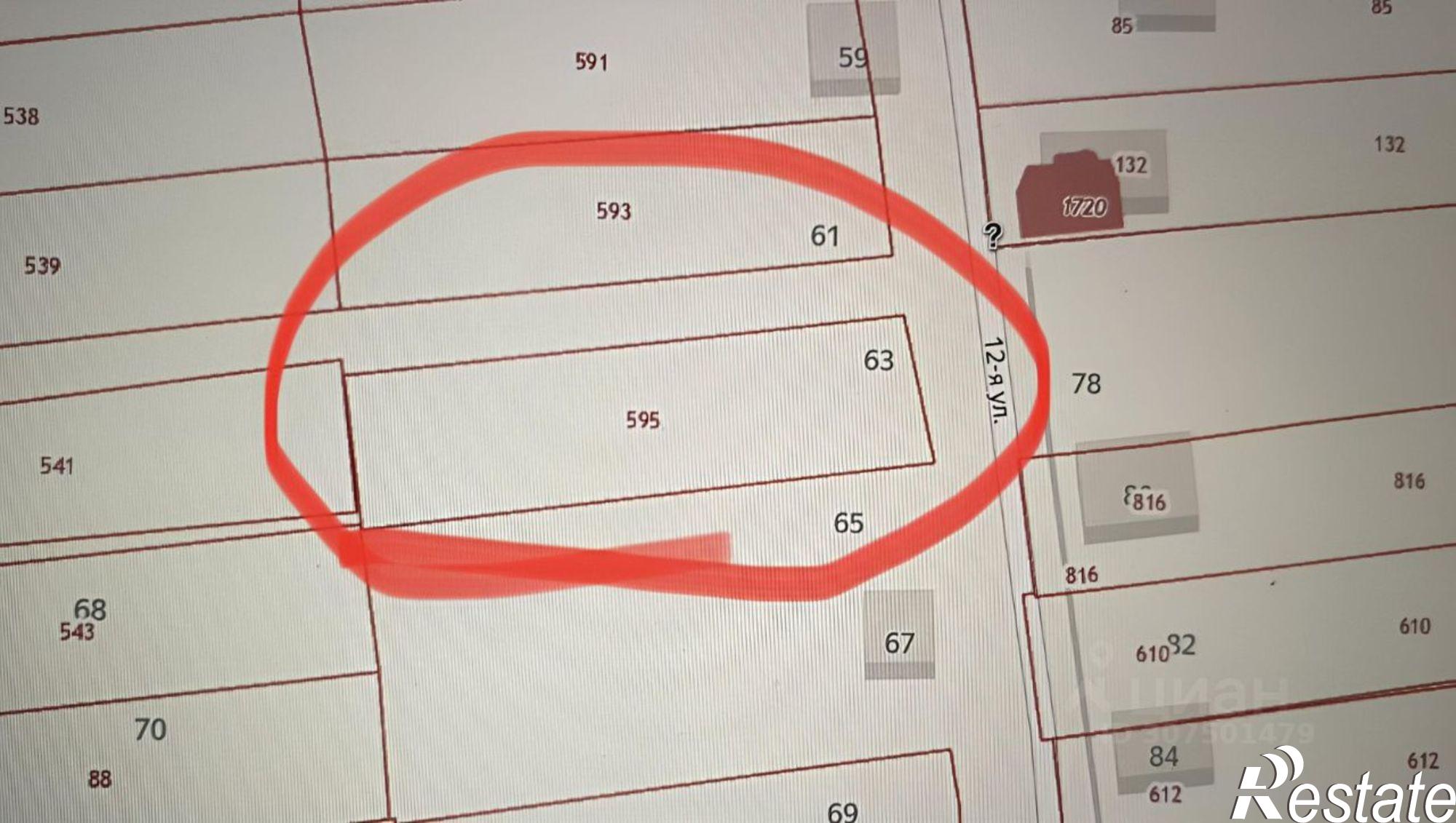 Купить землю, земельный участок за 1 150 000 рублей на СНТ Дачница, 12-я улица, 63