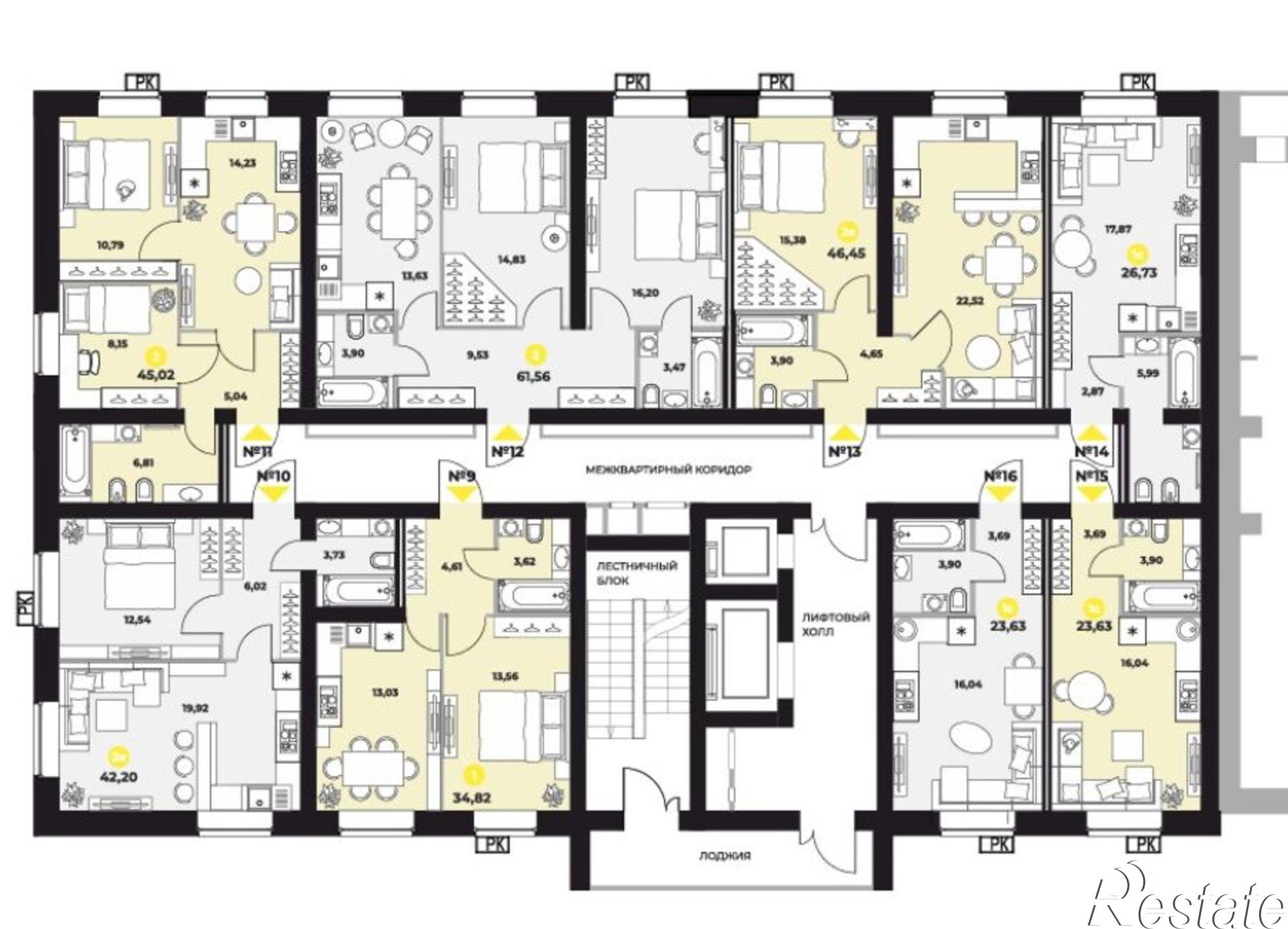 Купить квартиру за 10 157 400 рублей на улица Гастелло, 4 ст1