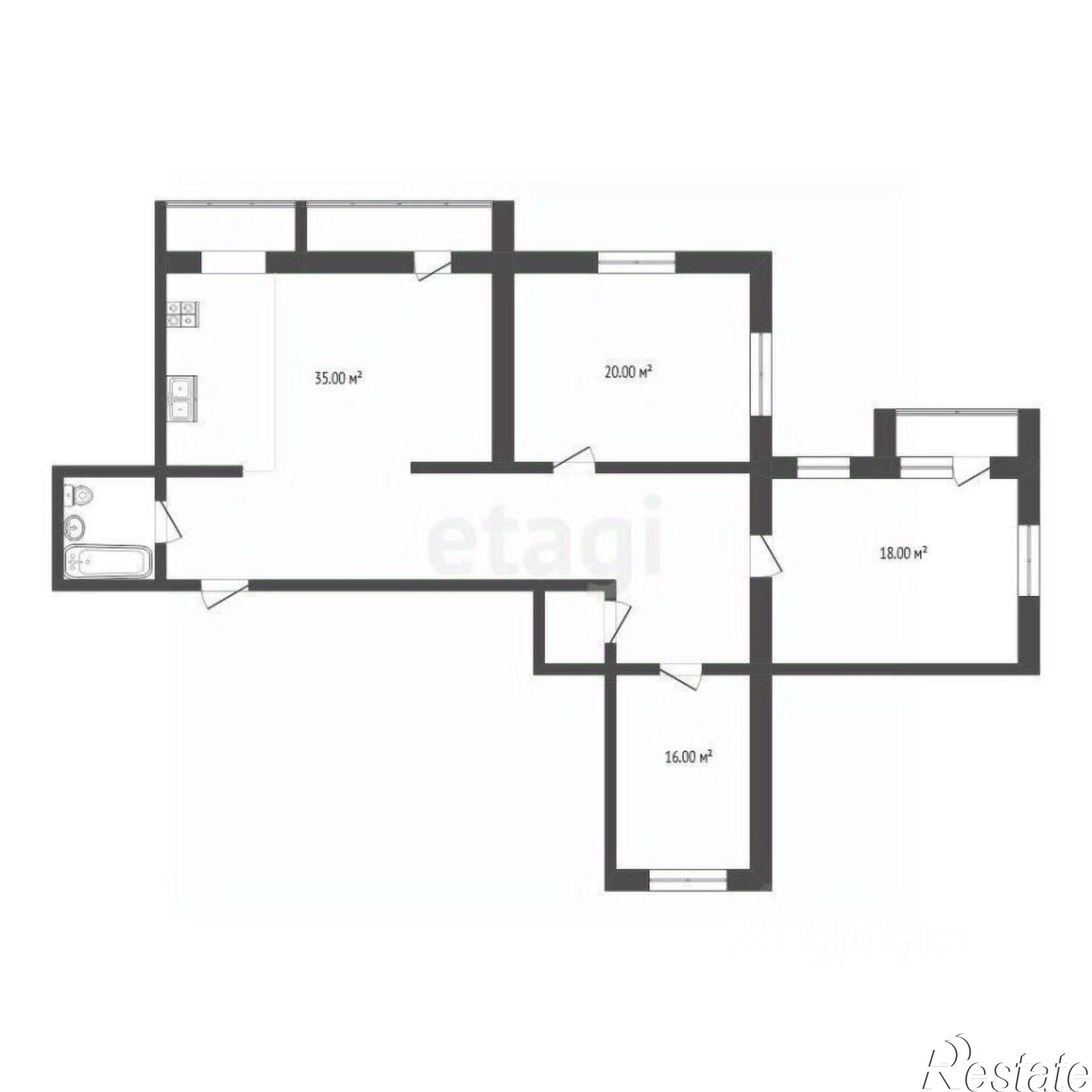 Купить квартиру за 7 500 000 рублей на улица Советской Армии, 2