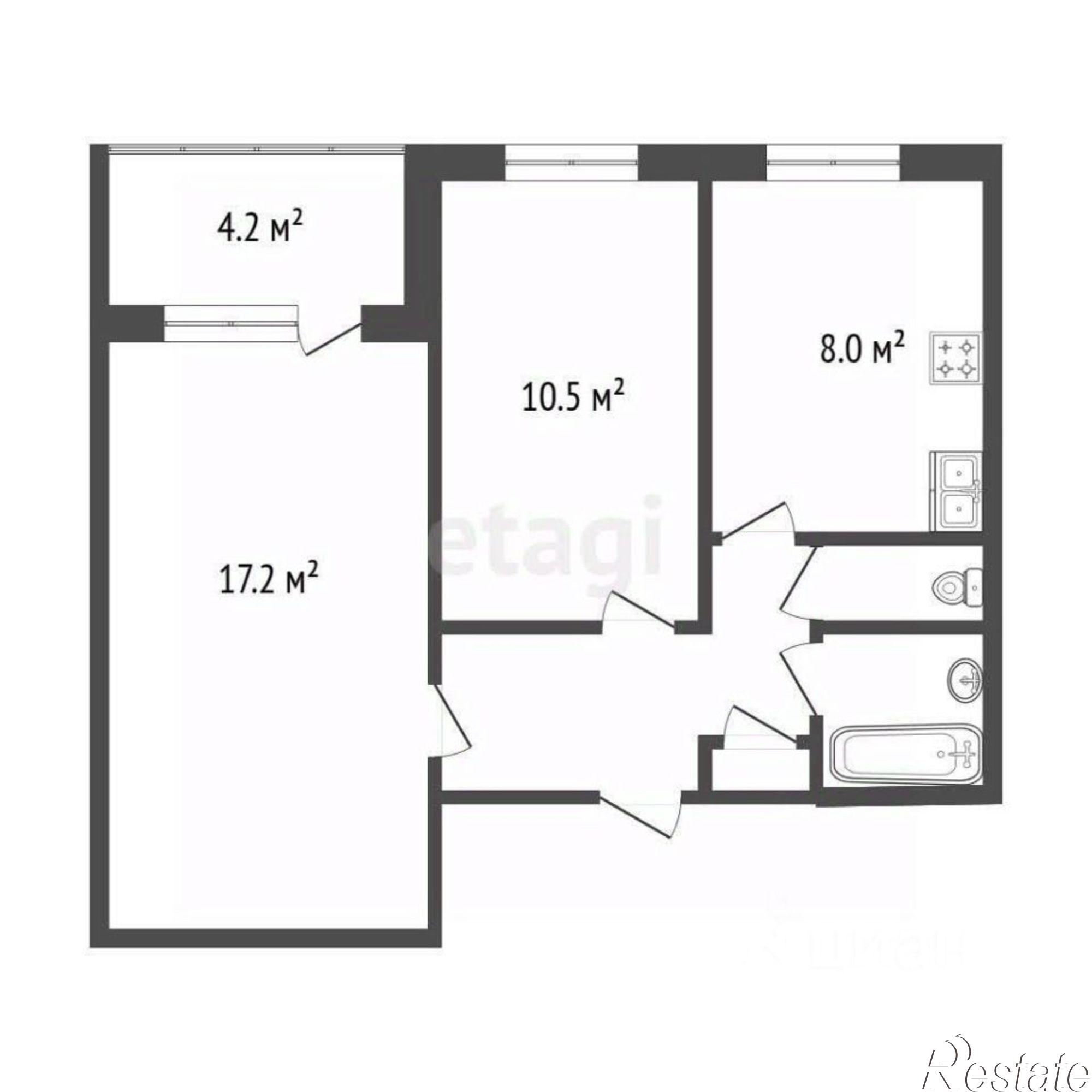 Купить квартиру за 5 100 000 рублей на ул Ташкентская, 118