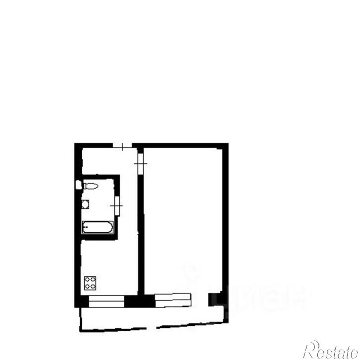 1-комн квартира улица Мориса Тореза, 13А,  д. 13А
