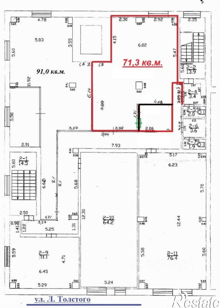 Офис Красноармейская улица, 1 к2,  д. 1 к2