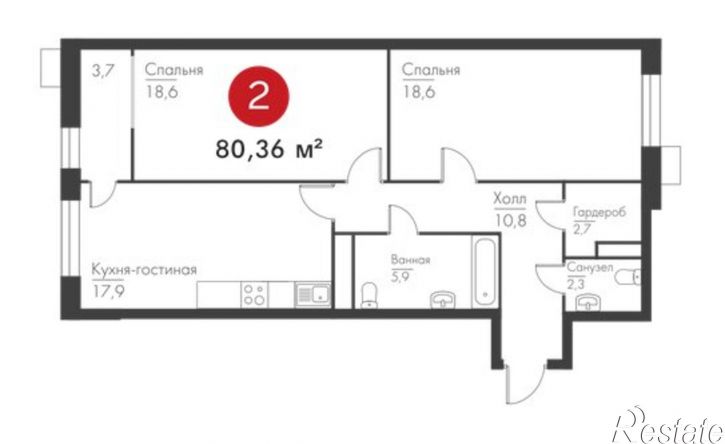 2-комн квартира проспект Масленникова, 14А,  д. 14А