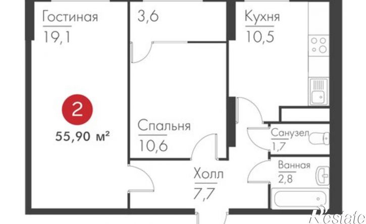 2-комн квартира пр-кт Масленникова, 14,  д. 14