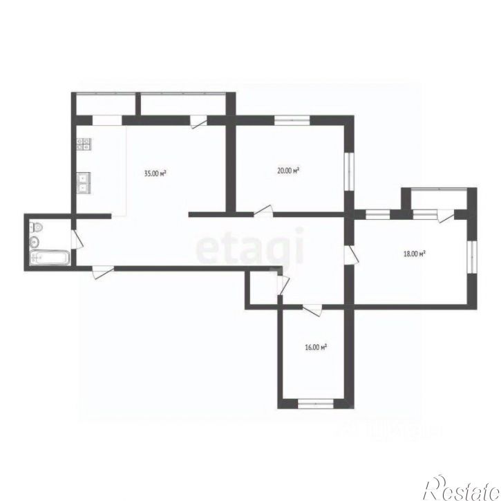 4-комн квартира улица Советской Армии, 2,  д. 2