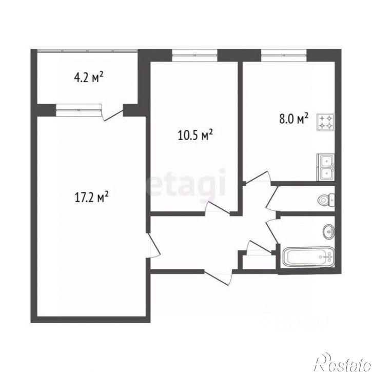 2-комн квартира ул Ташкентская, 118,  д. 118