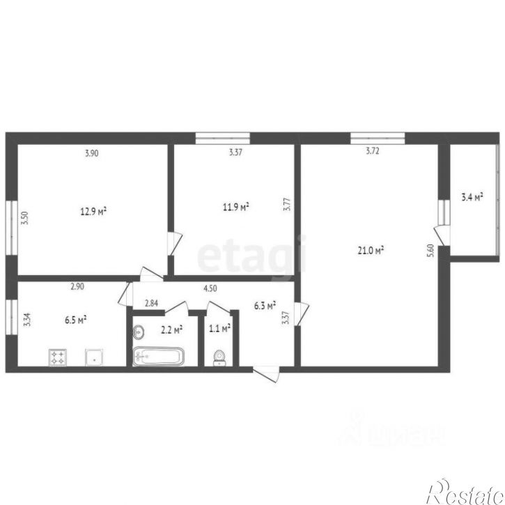 3-комн квартира ул Ташкентская, 246,  д. 246