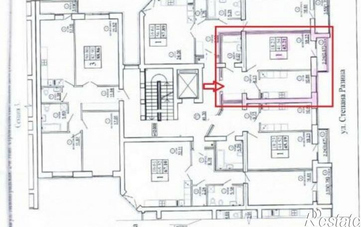 1-комн квартира ул Степана Разина, 116,  д. 116